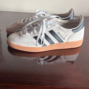 adidas Spezial Gray and Black Athletic Shoes